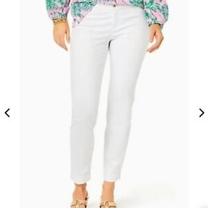 Lilly Pulitzer White Cropped Ankle Pants